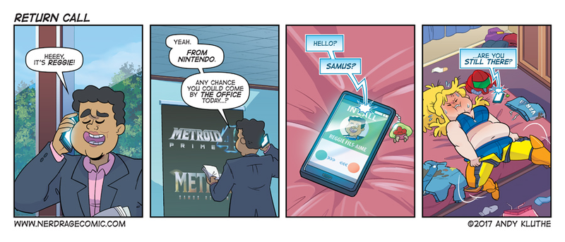 Illustration for article titled Sunday Comics: Samus Gets The CallÂ